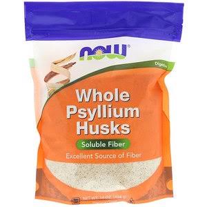 Now Foods, Whole Psyllium Husks, 16 oz (454 g) (Pack of 6)