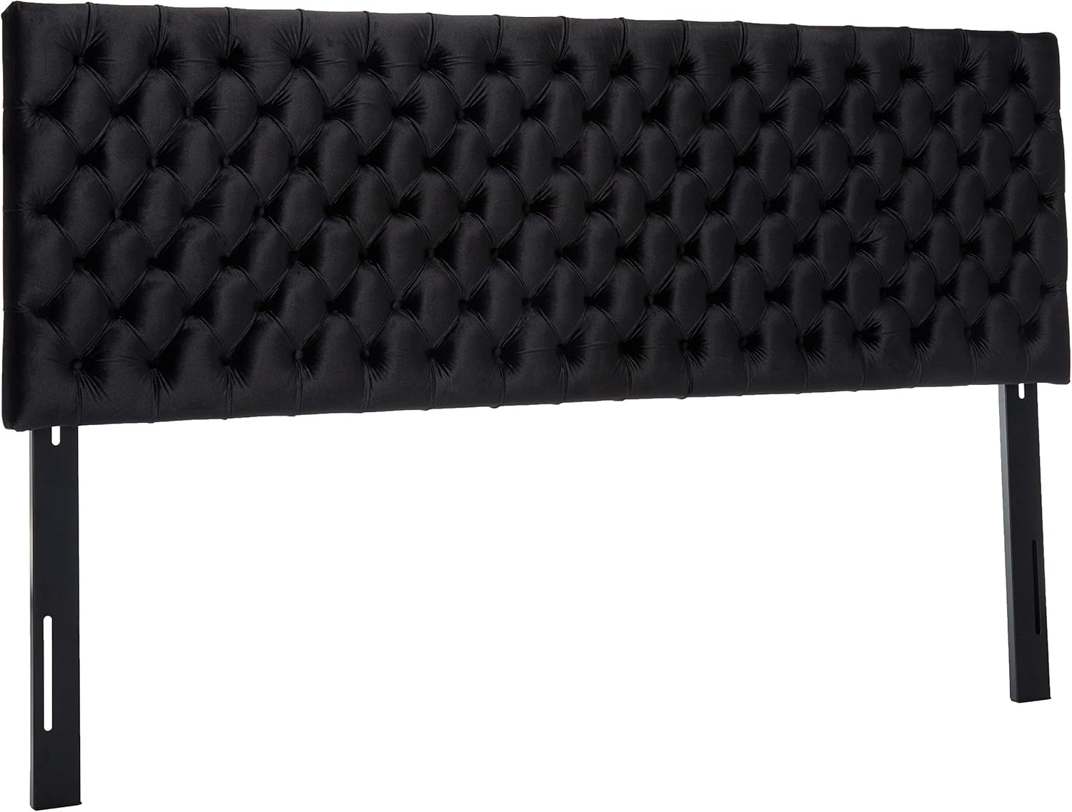 Christopher Knight Home Jezebel Tufted Velvet Headboard, King / Cal King, Cobalt / Black