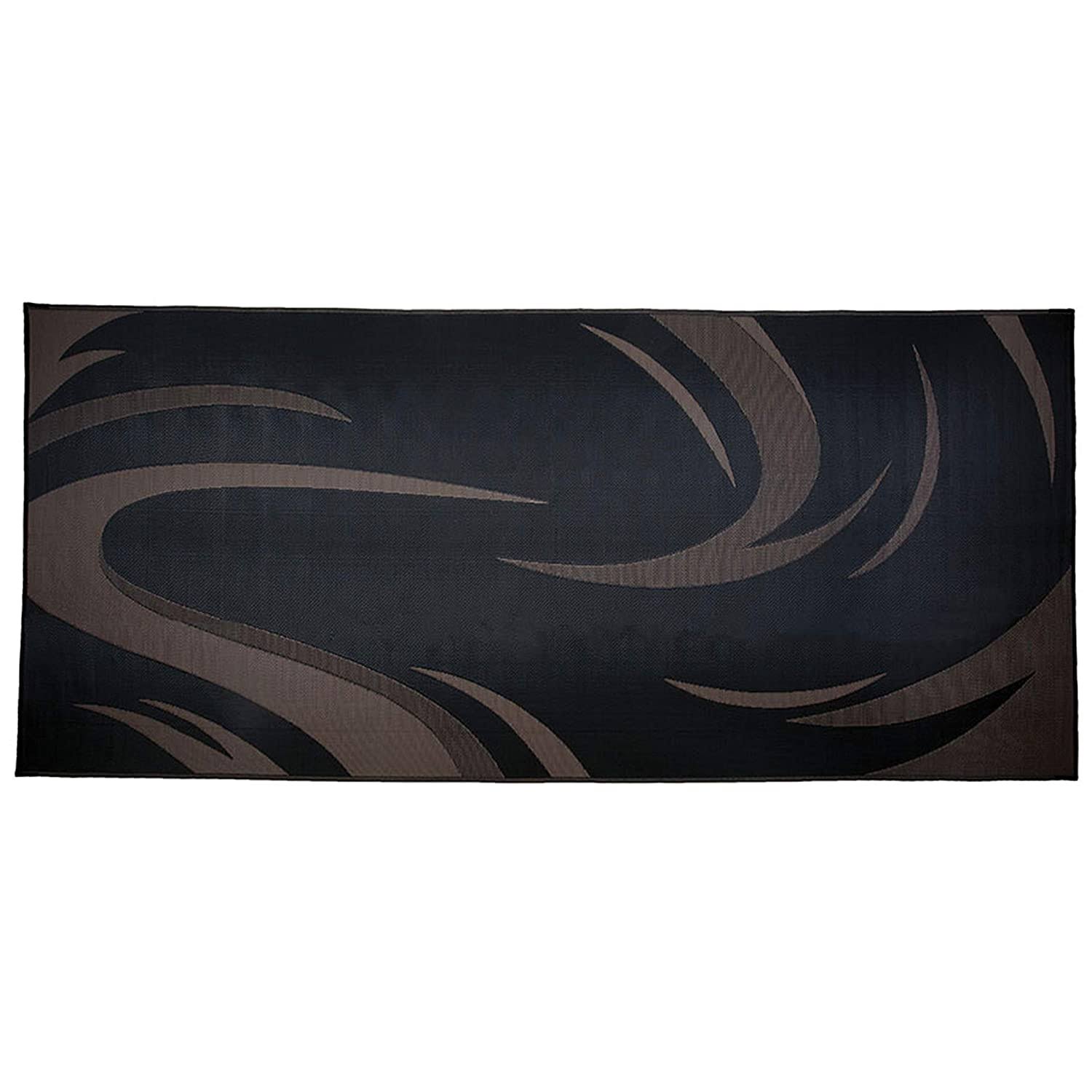 Ming&s Mark SD8181 Reversible Mat; Swish; Black/Brown; 8ft x 18ft