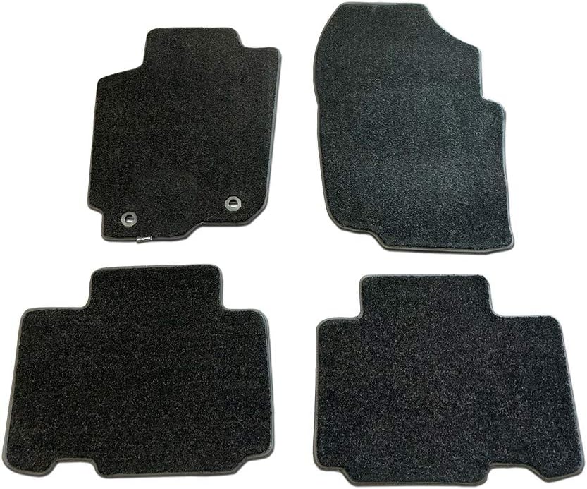 CarsCover Custom Fit 2013-2018 Toyota RAV4 SUV Front and Rear Carpet Car Floor Mats Heavy Cushion Ultramax Asphalt Black