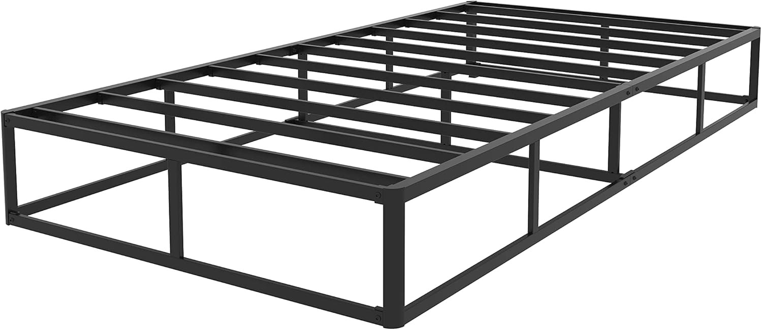 ZIYOO Twin XL Box Spring 9 Inch High Profile Easy Assembly,Mattress Foundation/Heavy Duty Metal Steel Structure/Quiet Noise-Free Accessory