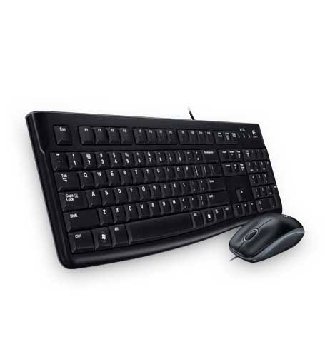 Logitech MK120 USB QWERTY Pan Nordic Black