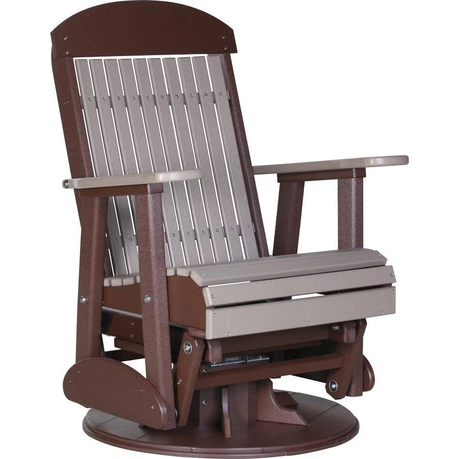 LuxCraft Classic Highback Recycled Plastic 2ft Swivel Glider Chair