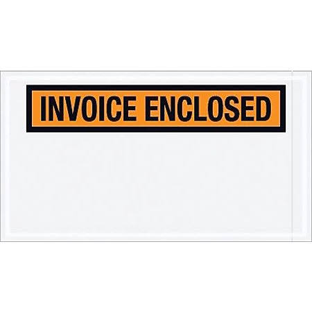 5 1/2 x 10x22 Panel Face Invoice Enclosed Envelope (1000/case)