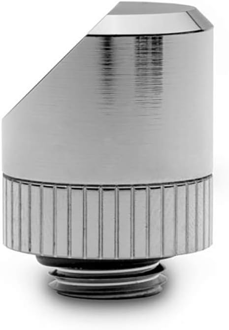 EKWB EK-Torque 45 Degree Angled Rotary Fitting, Nickel, 10-Pack