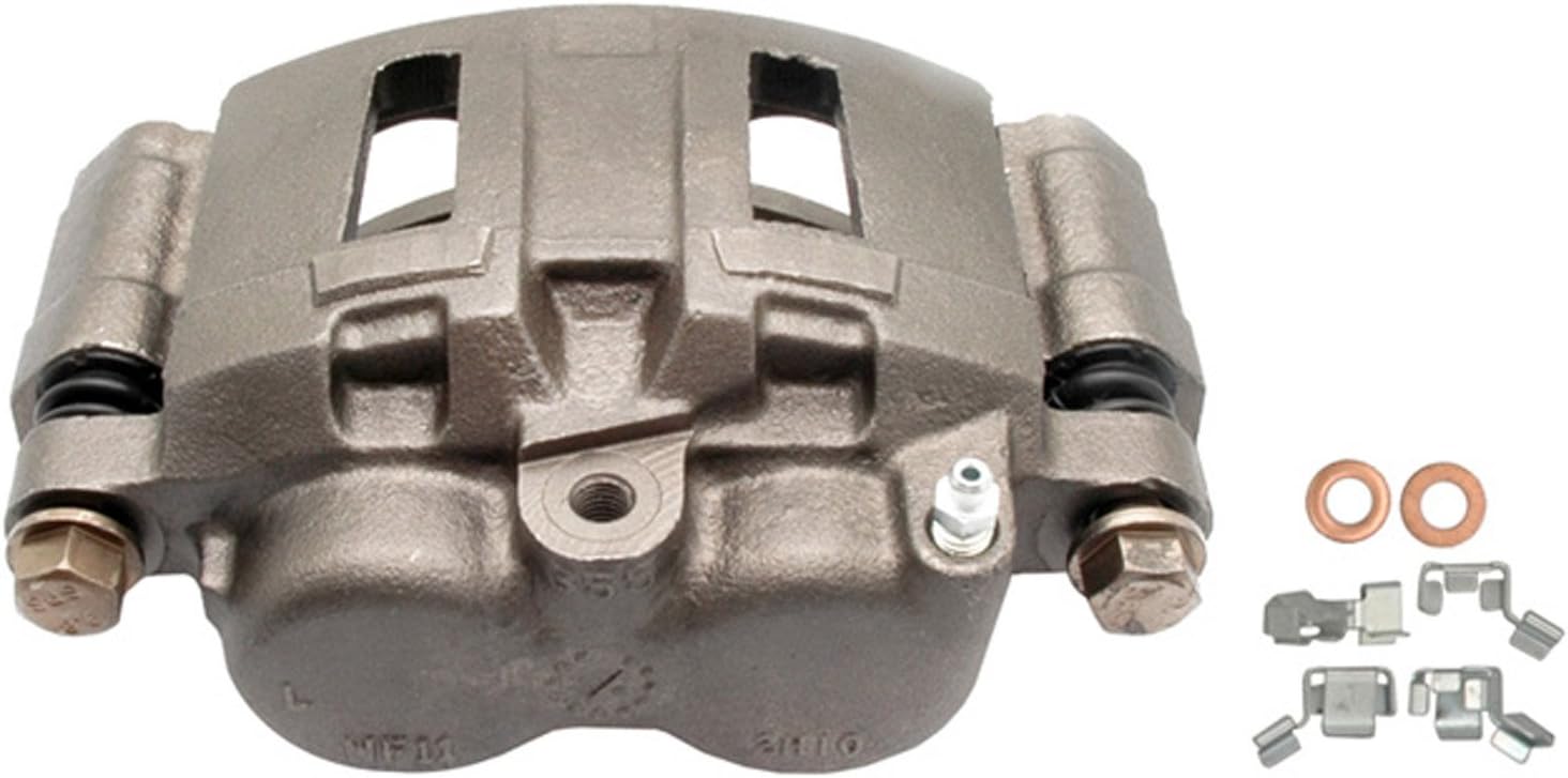 ACDelco Professional 18FR1373 Front Driver Side Disc Brake Caliper Assembly (Friction Ready Non-Coated), Remanufactured