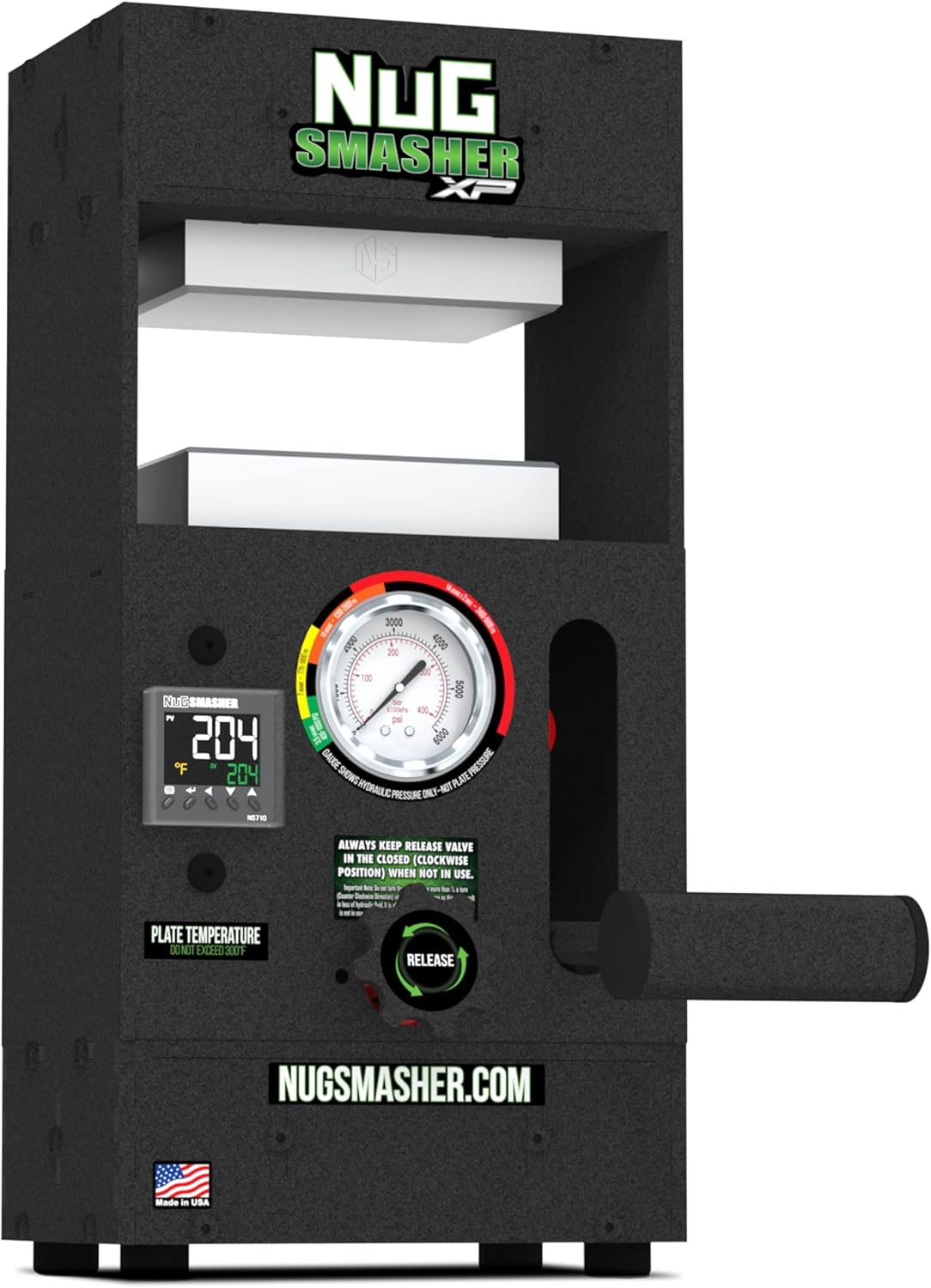 NS XP Hydraulic Heat Press, Pressure Gauge, Calculator Tool, 6