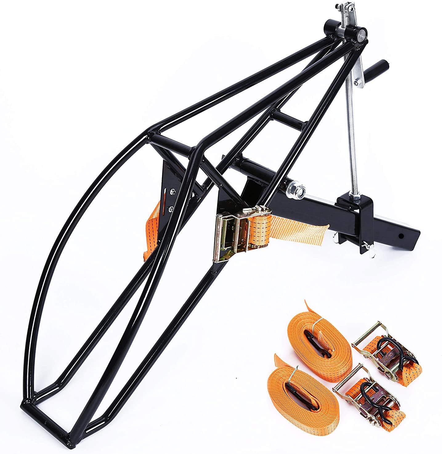 ECOTRIC Motorcycle Receiver Hitch Hauler Trailer Tow Dolly Rack Carrier 2&rdquo;Class II Class III Receiver Black