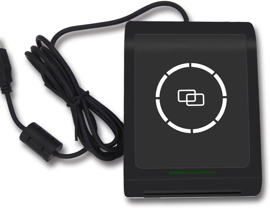 FONGWAH NFC RFID Reader Smart Card Reader Writer Comply with ISO 14443 A and ISO 7816 Support Mifare Card and Contact Smart Cards with Testing Cards and Free SDK provided for The Second Development Pack of 2