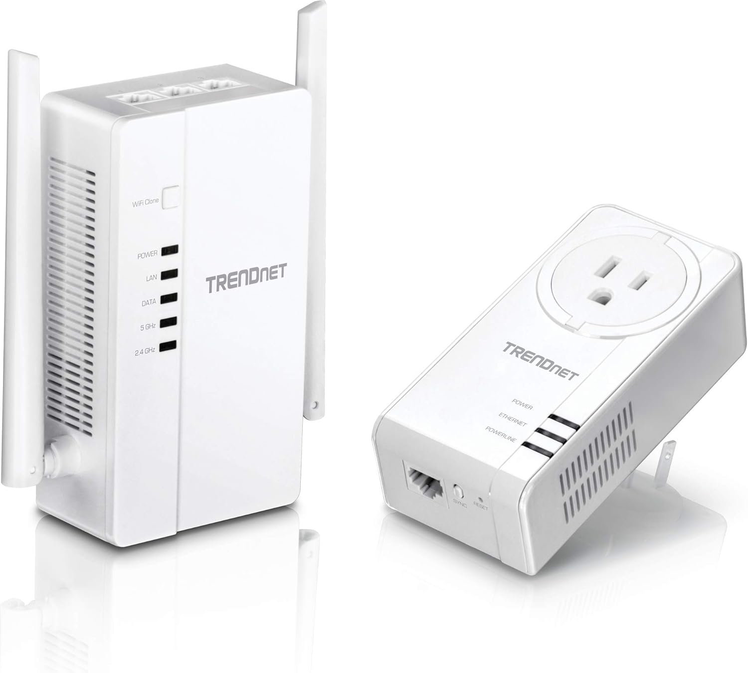 TRENDnet Wi-Fi Everywhere Powerline 1200 AV2 Dual-Band AC1200 Wireless Access Point Kit, TPL-430APK, Includes 1 x TPL-430AP and 1 x TPL-423E, Dual-Band Wireless AC1200 Access Point,3 x Gigabit Ports