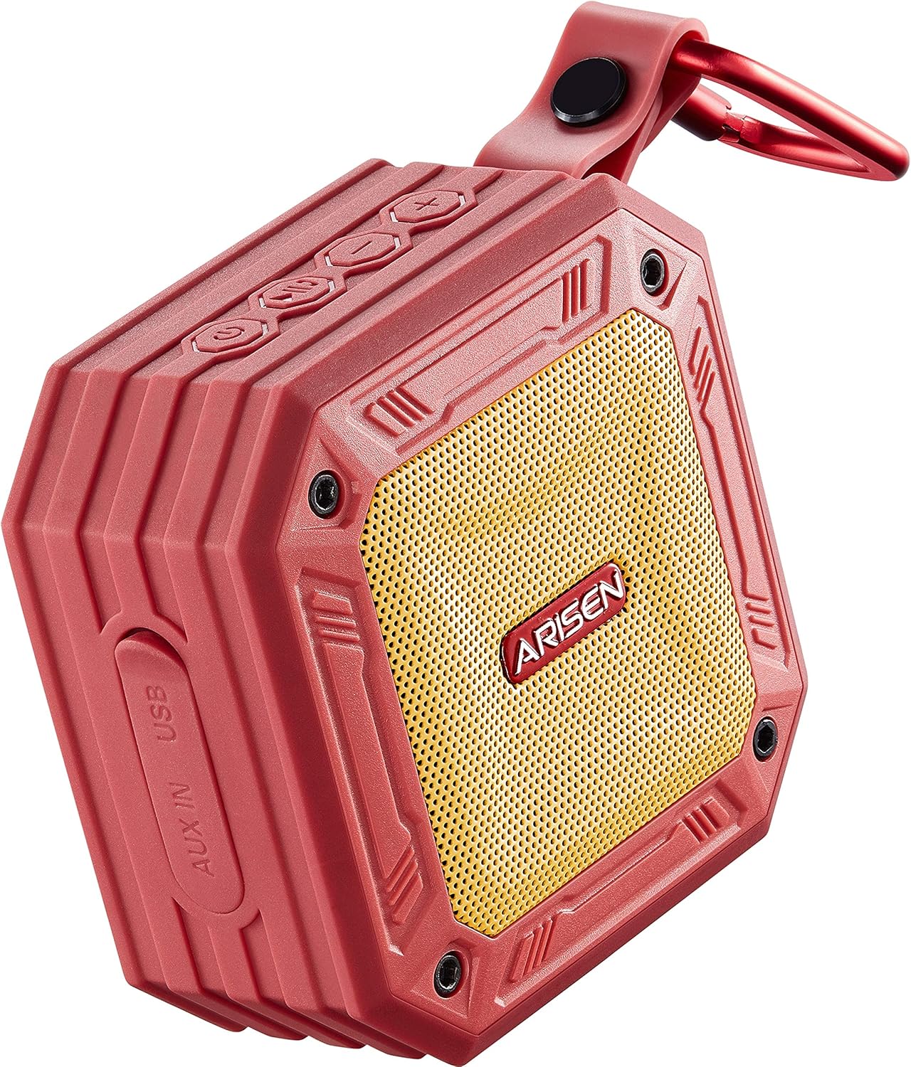 Small Portable Bluetooth Speakers Waterproof, ARISEN 8W SuperLoud & DeepBass Micro Wireless Speaker, IP67 Water-Resistant, Anti-Drop, Built-in Mic, Support Siri & Google Voice Commands, 16-H Playtime Pack of 2