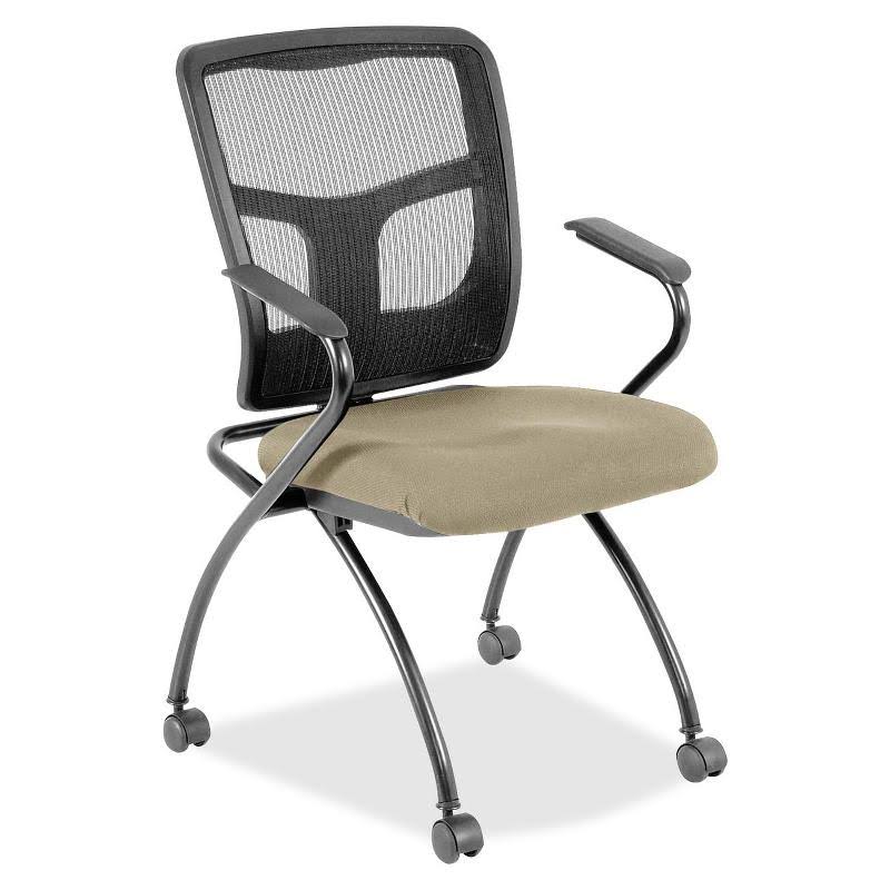 Lorell 8437445 Mesh Back Fabric Seat Nesting Chairs