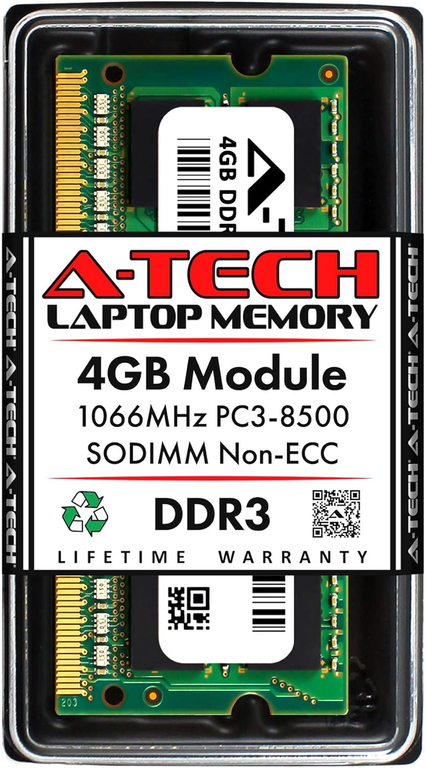 A-Tech 16GB (2 x 8GB) DDR3 1066MHz PC3-8500 Laptop RAM SODIMM Kit | 2Rx8 1.5V Non-ECC Unbuffered 204-Pin Memory Upgrade Modules Pack of 2