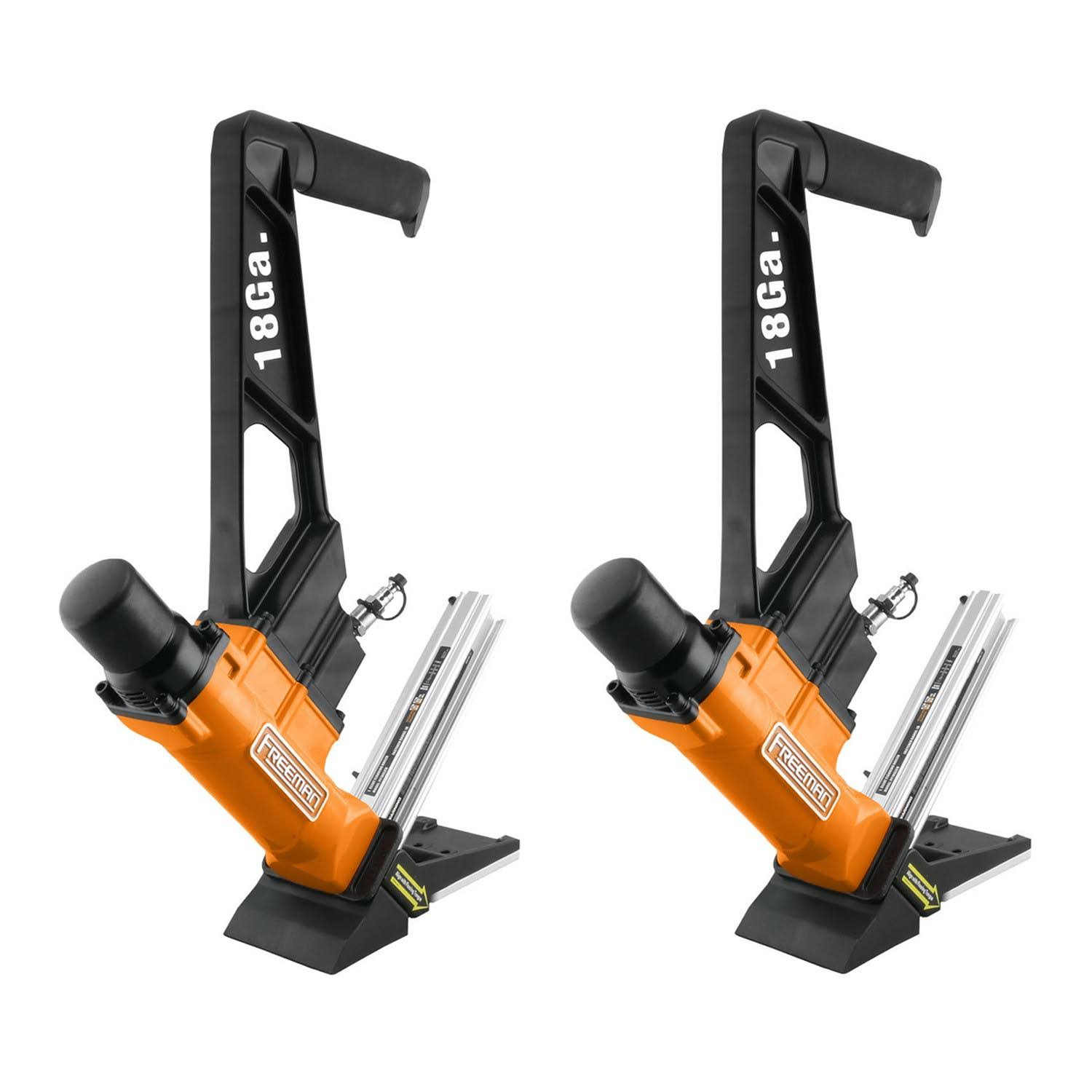 Freeman PF18GLCN Pneumatic 18-Gauge 1-3/4x22 L-Cleat Flooring Nailer (2 Pack) at VM Express 82100997