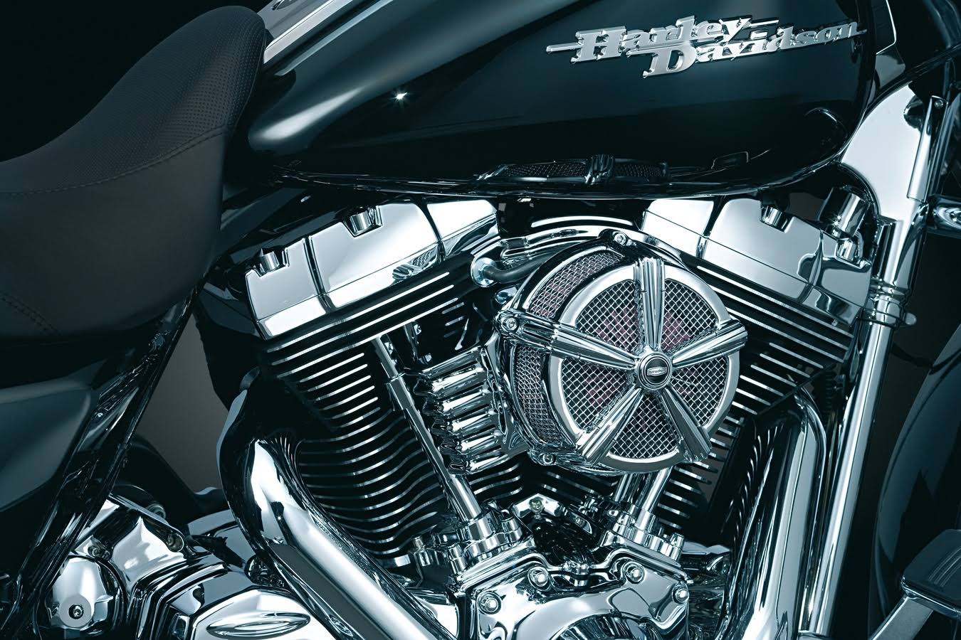 Kuryakyn 9536 Hi-Five Mach 2 Air Cleaner Black u0026 Chrome
