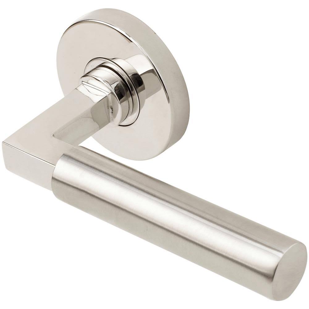 INOX RA221L472 Aurora Privacy Door Lever Set with 2-3/4x22 Backset, RA - Polished / Satin Stainless Steel