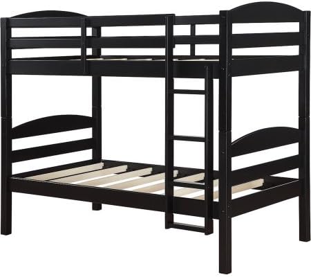 Better Homes and Gardens Converts to 2 stand-alone Twin Over Twin Wood Bunk Bed (Bed Only) in Black