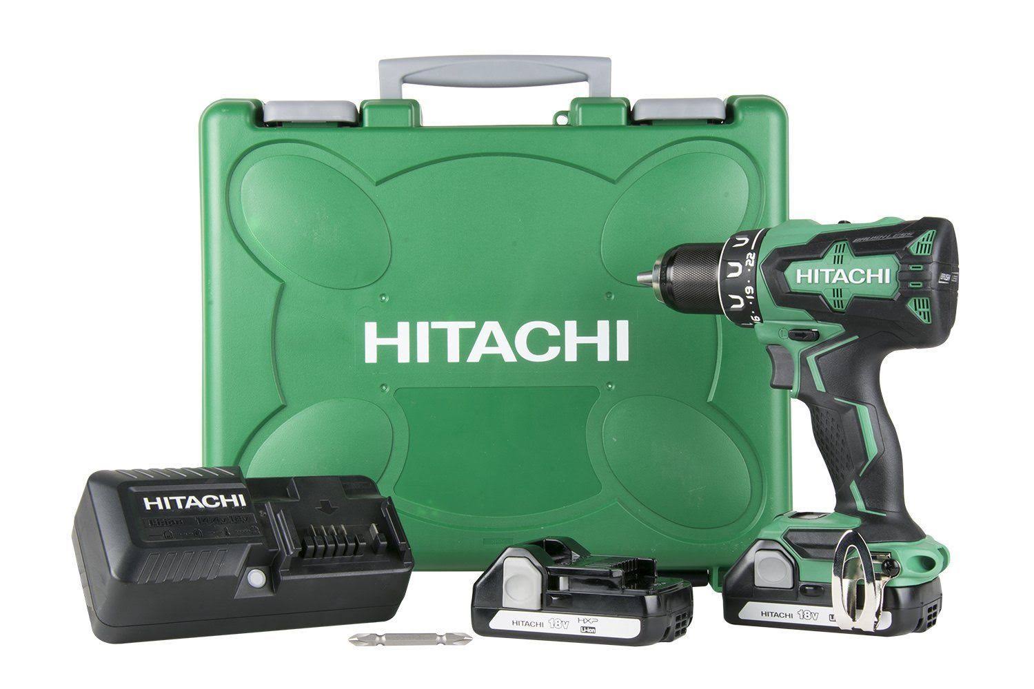 Hitachi Ds18dbfl2 18V Lithium Ion Brushless Driver Drill
