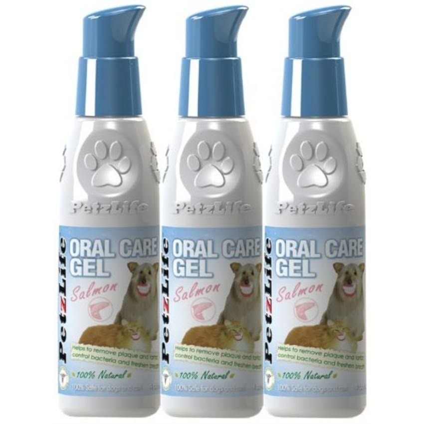 PetzLife 3Pack Oral Care Gel w/Salmon Oil 12 oz