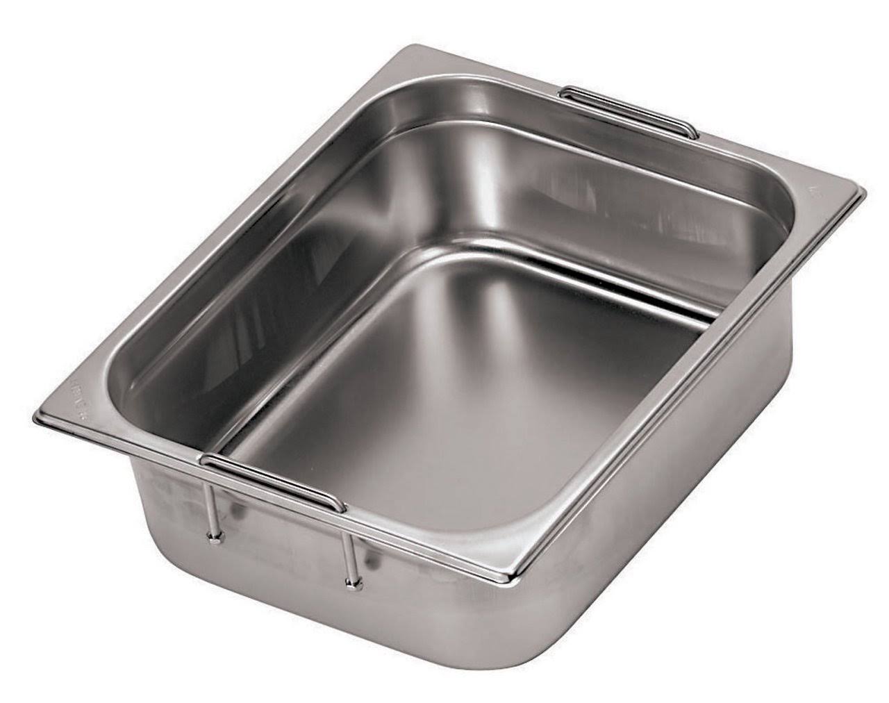 Paderno Hotel Pan 1/1 GN with Retractable Handles, 6x22 Deep 14152-15