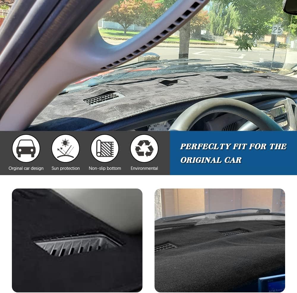 KEDAKEJI Black Dashboard Cover Dash Cover Mat Compatible with 2002-2005 Dodge Ram 1500,2003-2005 2500/3500(Ram 02-05)