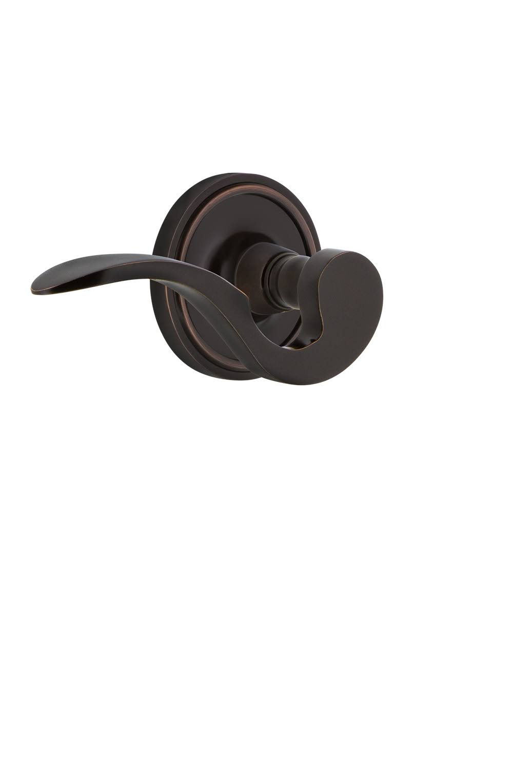 Nostalgic Warehouse CLAMAN_PRV_238_NK_LH Manor Left Handed Privacy Door Lever SE Timeless Bronze