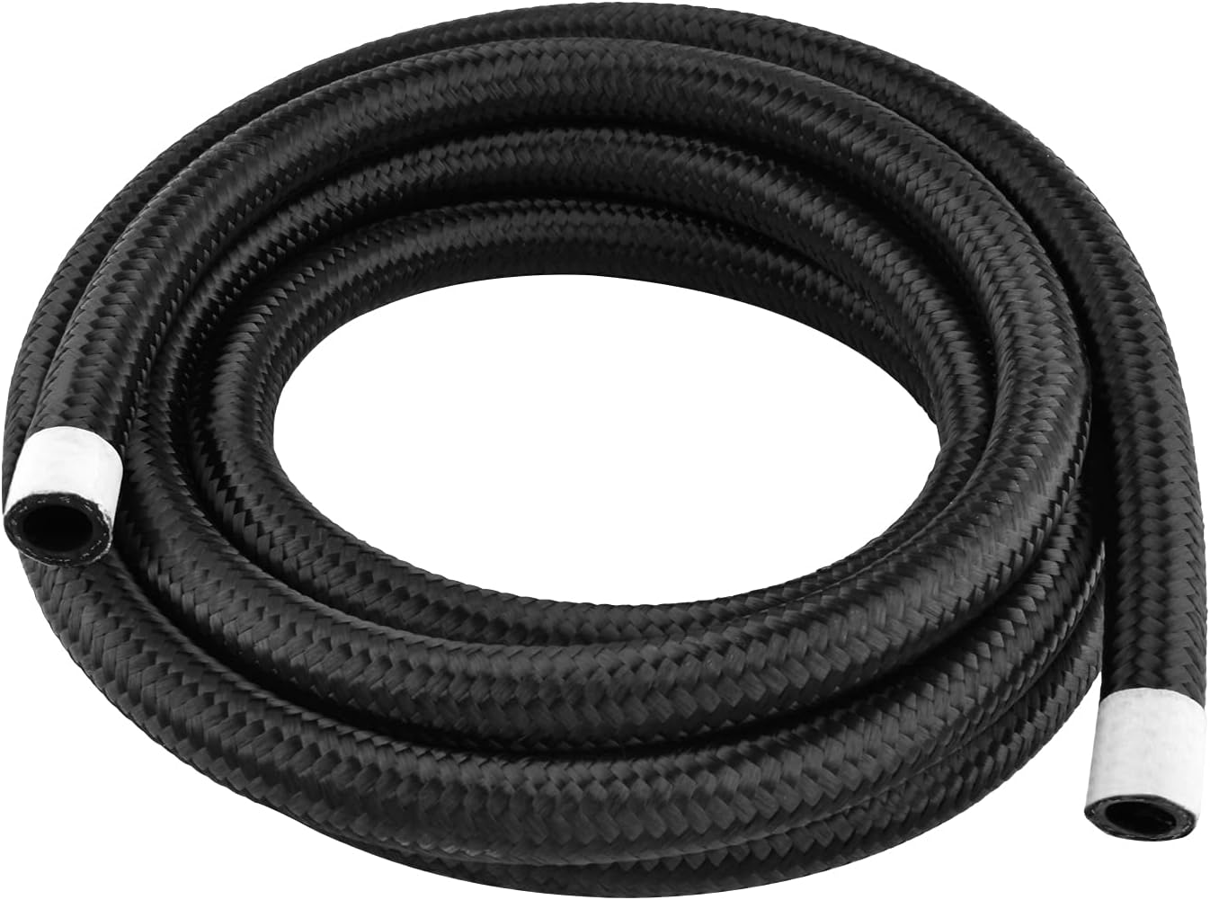 SINTLY 6AN Fuel Line Nylon Braided Fuel CPE Hose 10FT Black