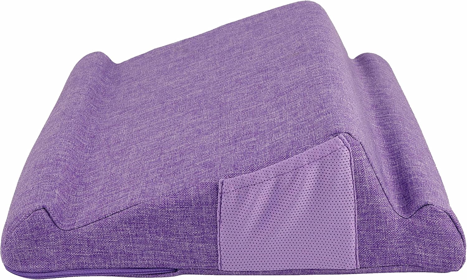 THE DUO Laptop 2.0 | Angled Laptop Stand | Work from Home Laptop Accessories | Laptop Desk | Memory Foam Laptop Pillow | Built-in Side Pockets | Removable & Washable Cover (Purple)