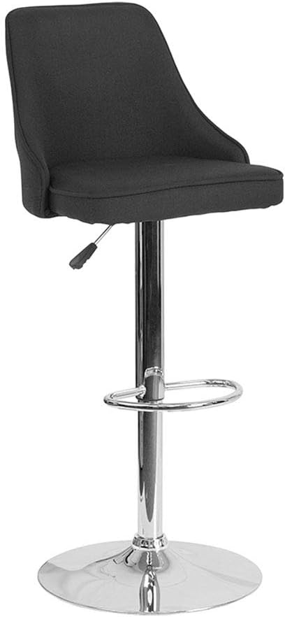 Flash Furniture Black Fabric Barstool