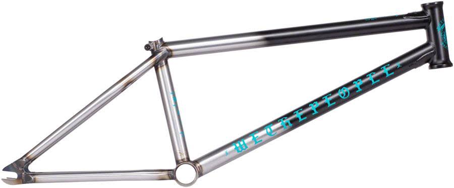 We The People Pathfinder BMX Frame - 20.75x22 TT Matt Black/Raw Fade