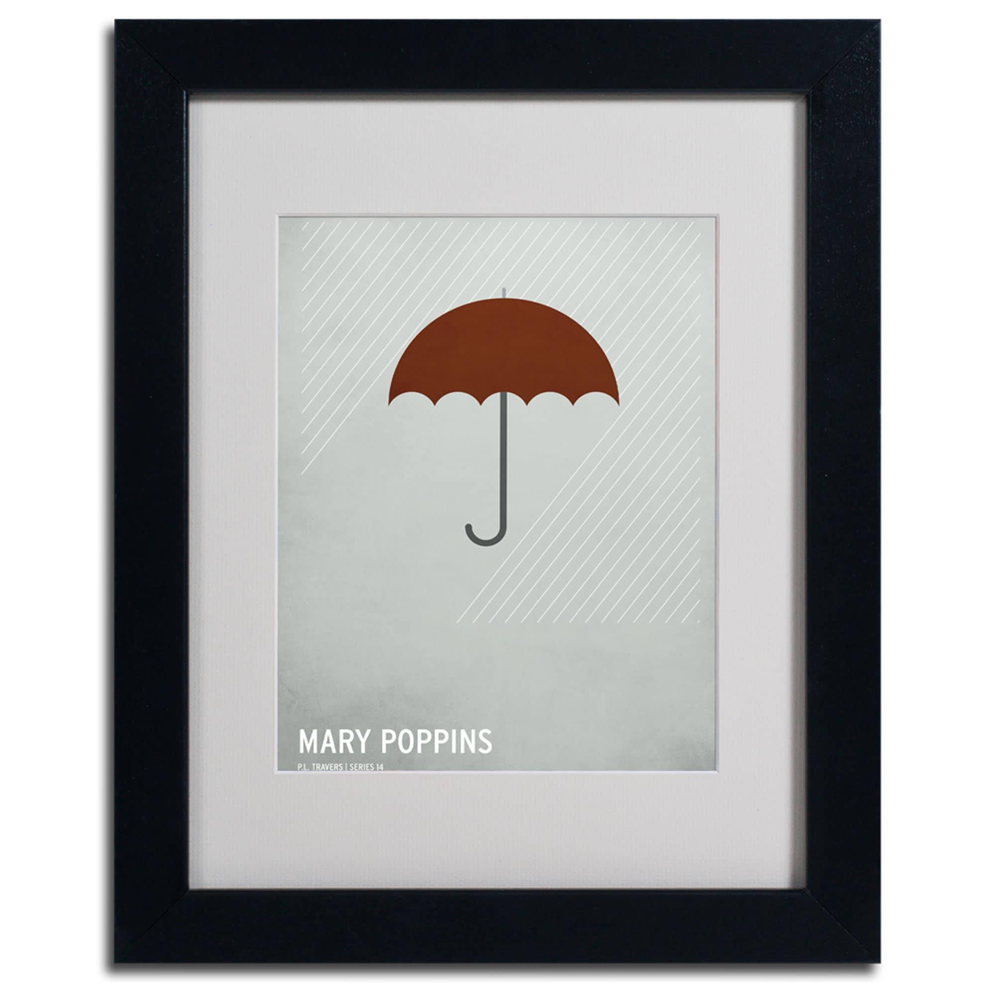 Trademark Art 'Marry Poppins' Matted Framed Art by Christian Jackson