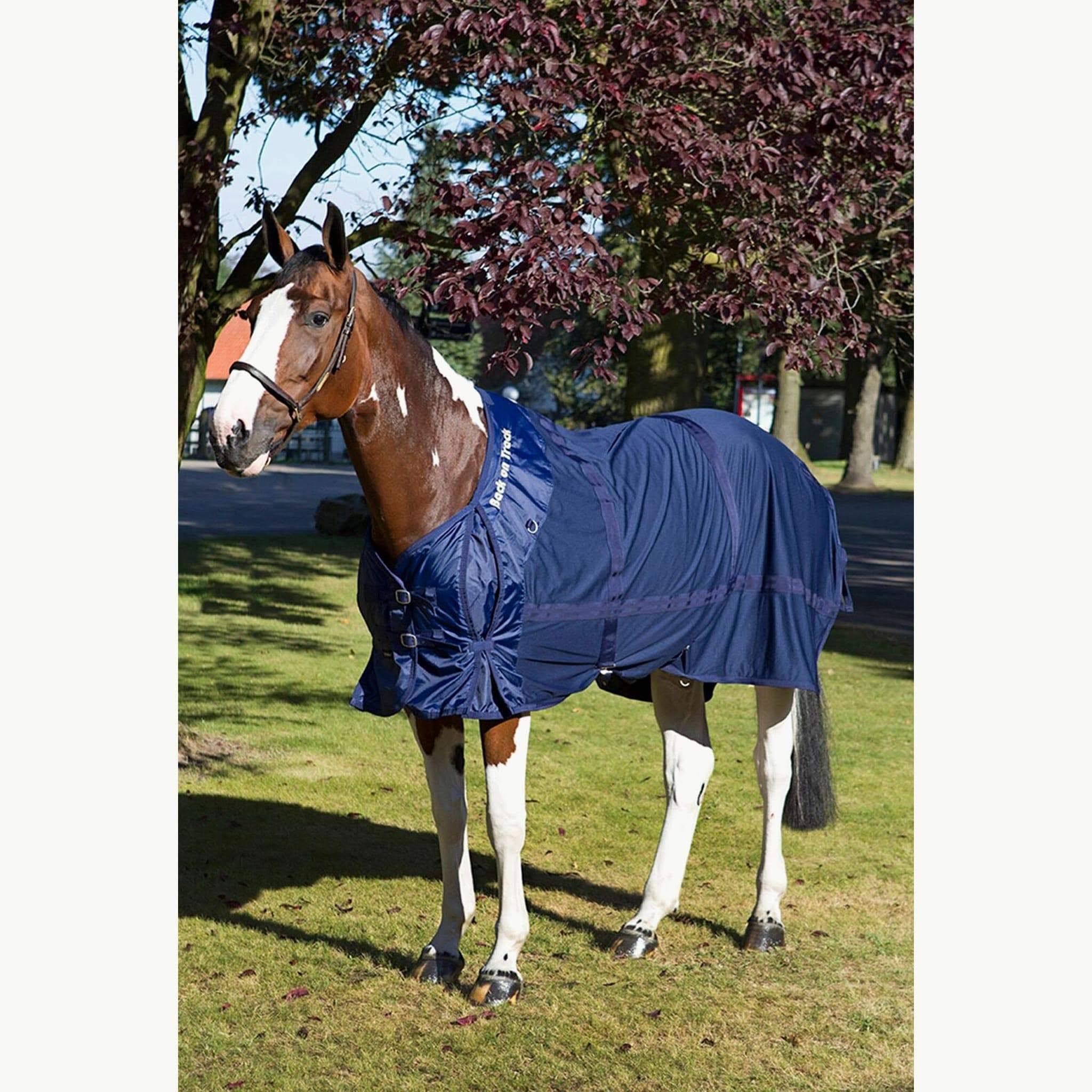 Back on Track Therapeutic Mesh Sheet in Navy Blue, 63-inch