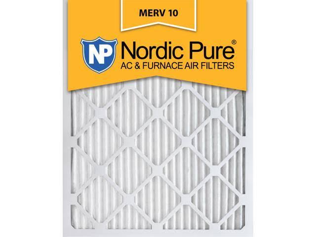 Nordic Pure 20x25x1 MERV 10 Pleated AC Furnace Air Filters 12 Pack