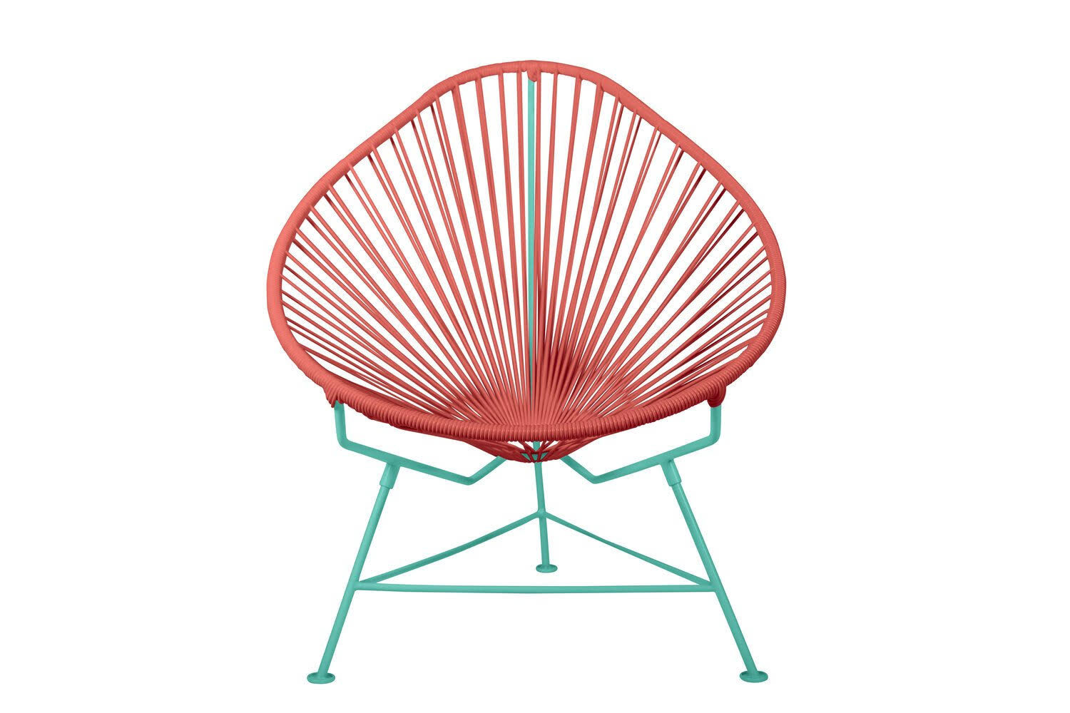Innit Acapulco Chair - Mint Frame - Coral / Mint