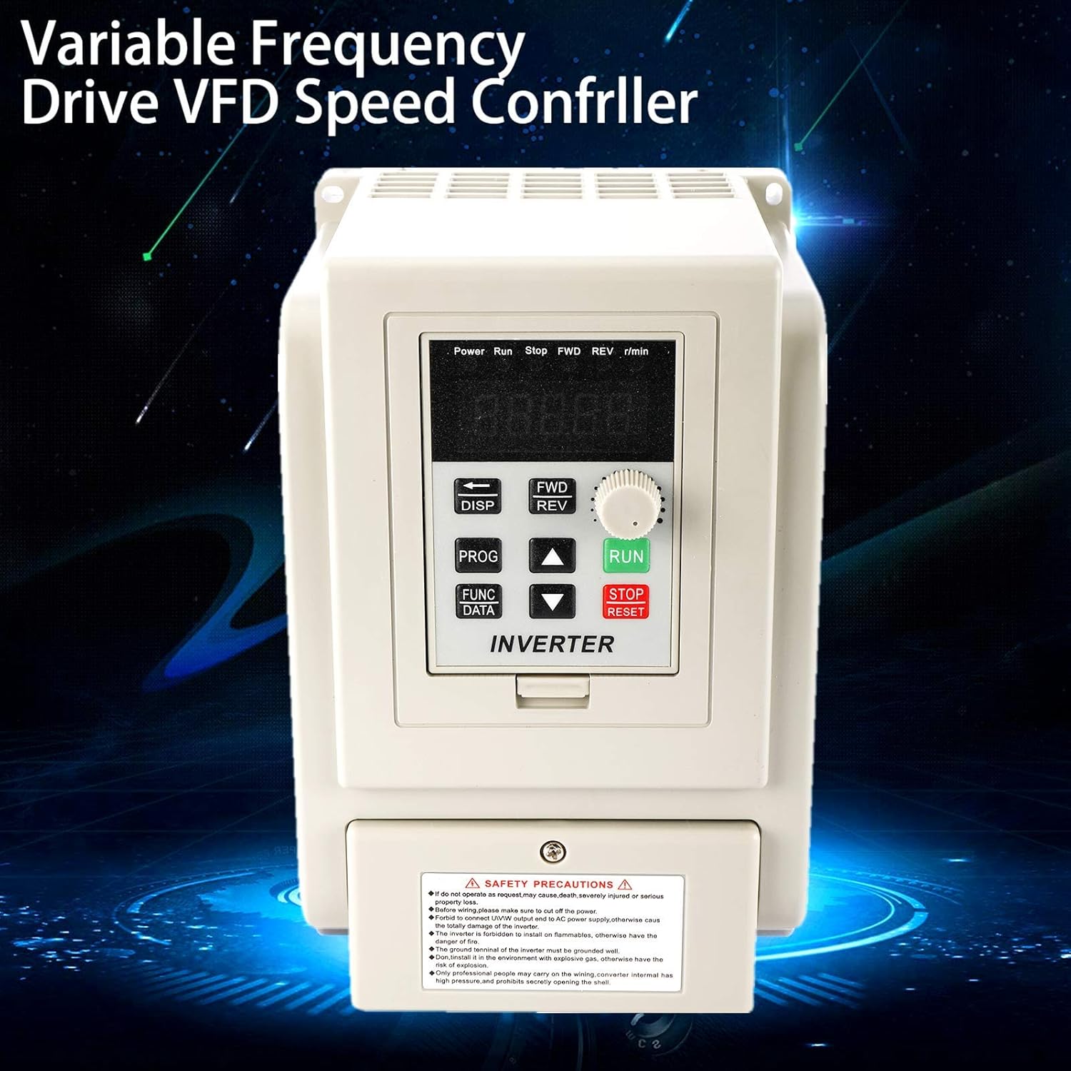 AC220V 8A 1.5KW Variable Frequency Drive Converter Speed Controller Converter