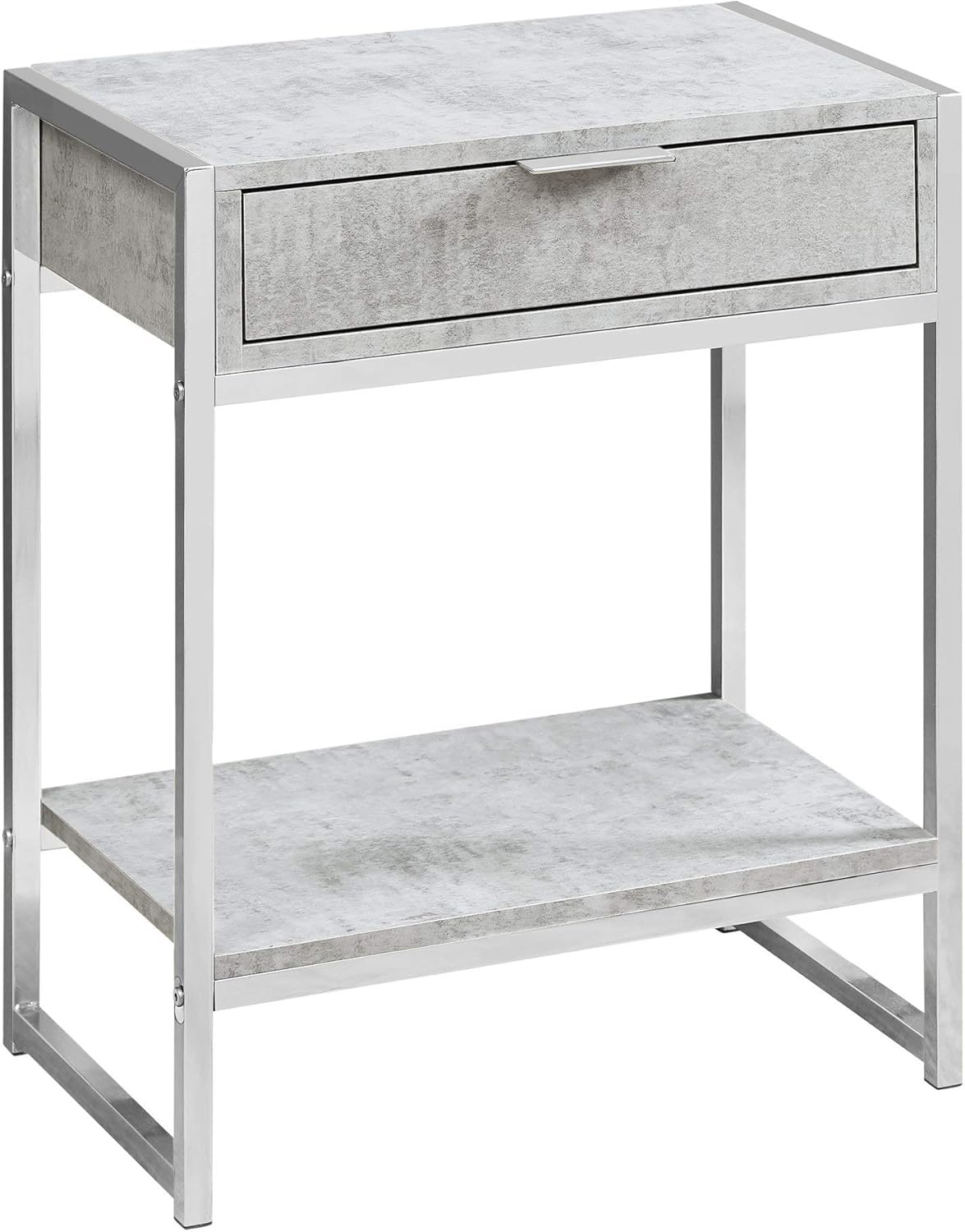 Monarch Specialties I Accent, END Table, Night Stand, GREY