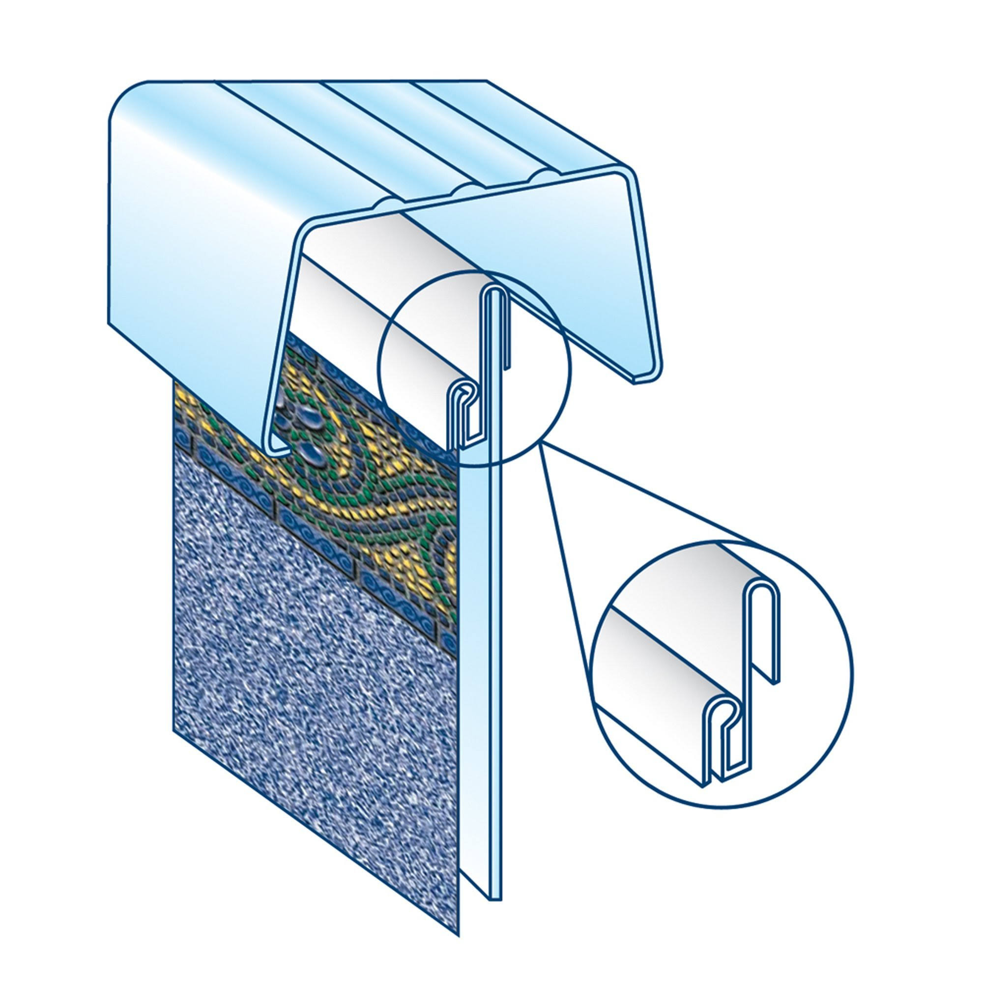 Blue Wave 48 in. Bead Receiver for Above Ground Pools (19 Pack)