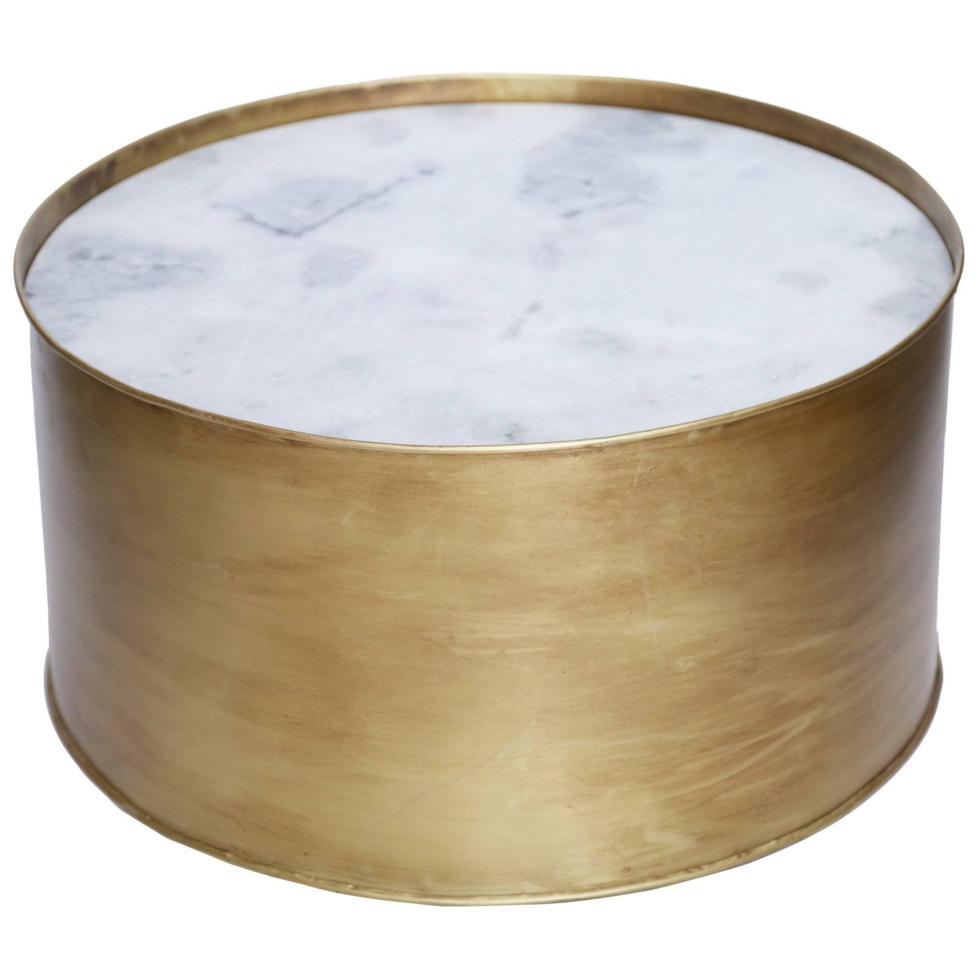 Ren-wil Domingo Accent Table Ta171 Marble / Gold Antique