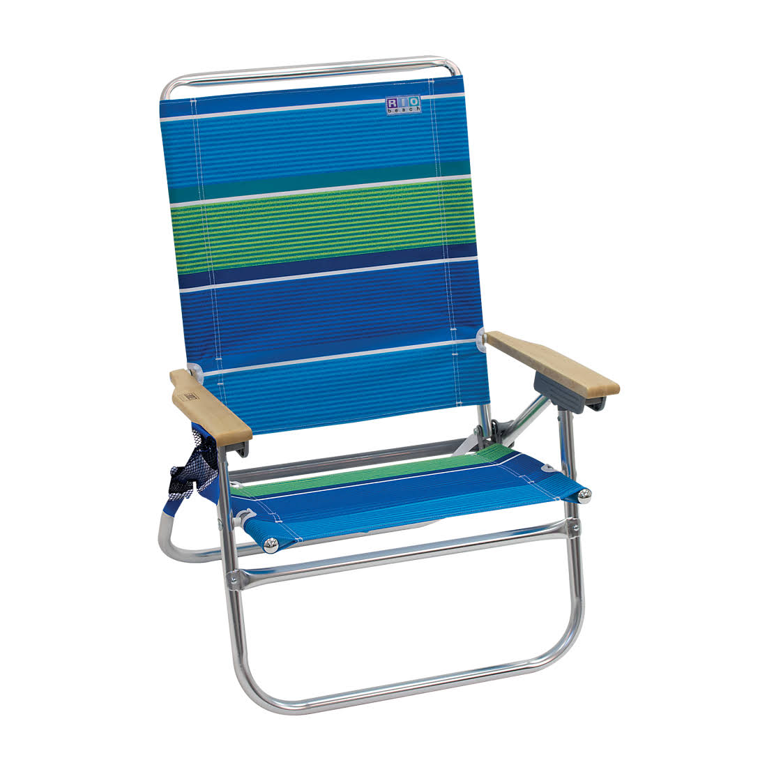 Rio Beach 4-Position Easy In-Easy Out Beach Chair - Stripe