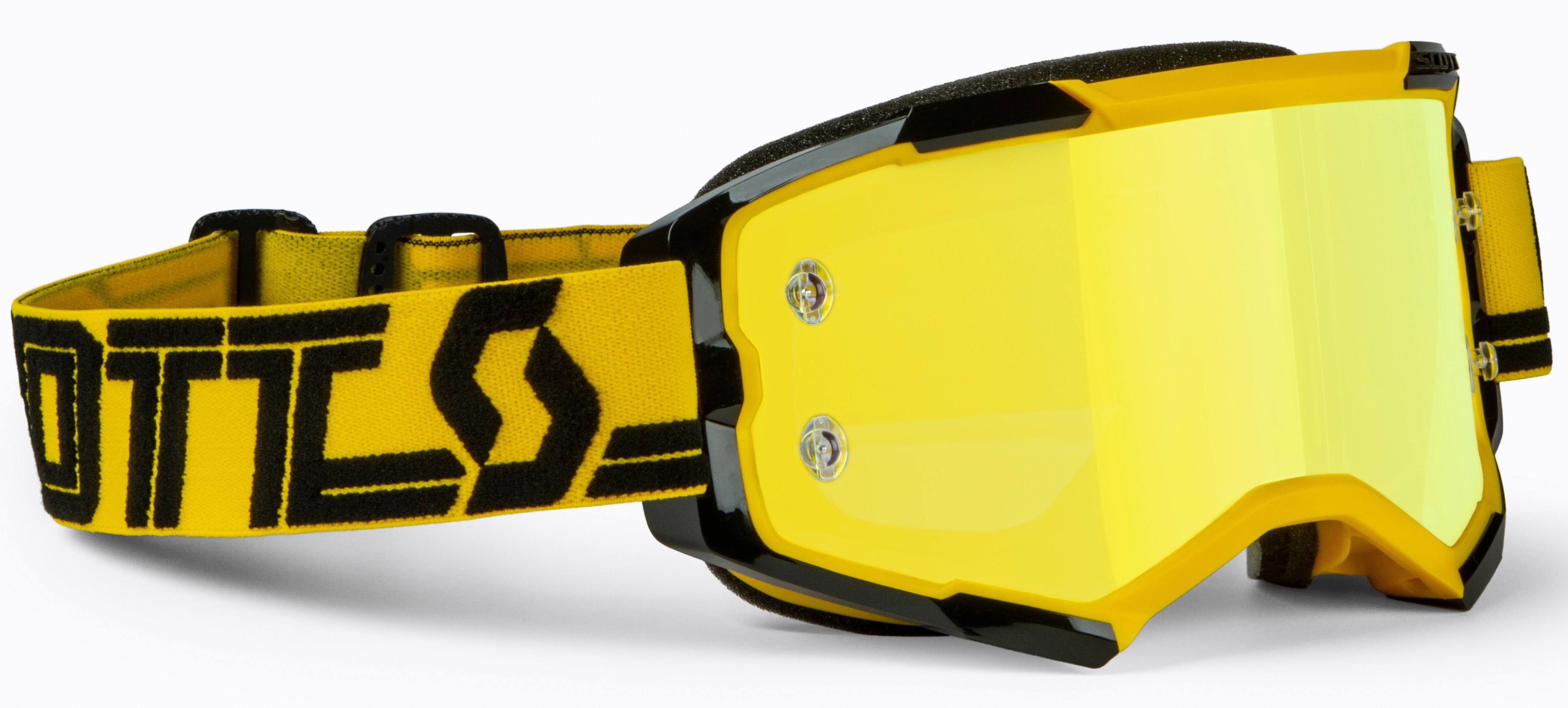 Scott Goggle Fury Yellow/Black / Yellow Chrome Works