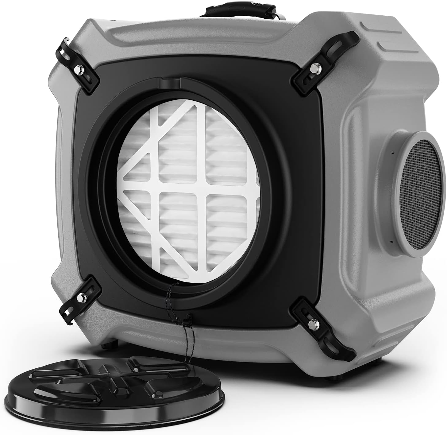 HEPA Air Scrubber, Abestorm V3 Industrial Commercial Air Scrubber with MERV-10 Filter, HEPA/Activated Carbon Filter for Odor Elimination, Stackable Negative Air Cleaner Machine with 550 CFM Airflow, 10-Year Warranty