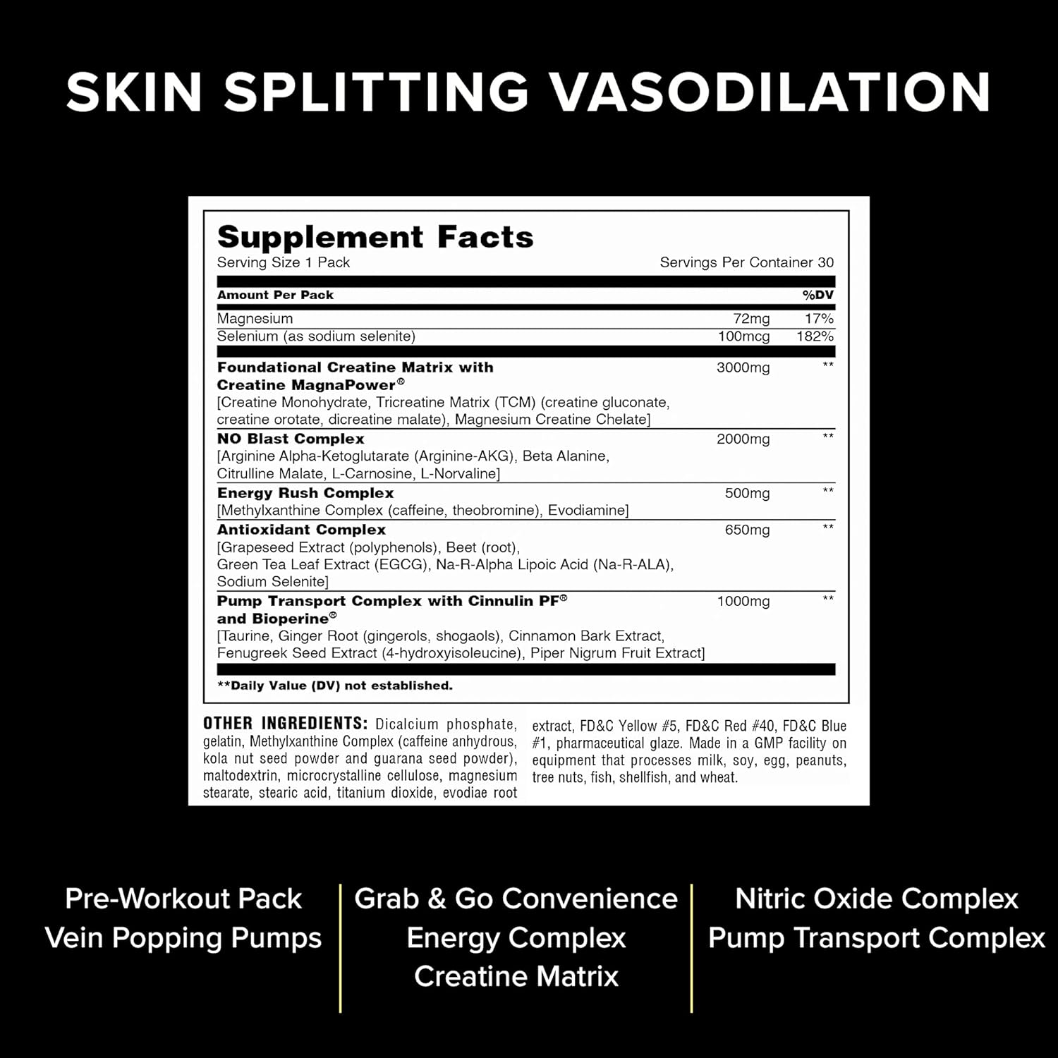 Animal Pump – Preworkout - Vein Popping Pumps – Energy and Focus – Creatine – Nitric Oxide – Easy to Remove Stimulant Pill for Anytime Workouts – 30 Packs Pack of 2