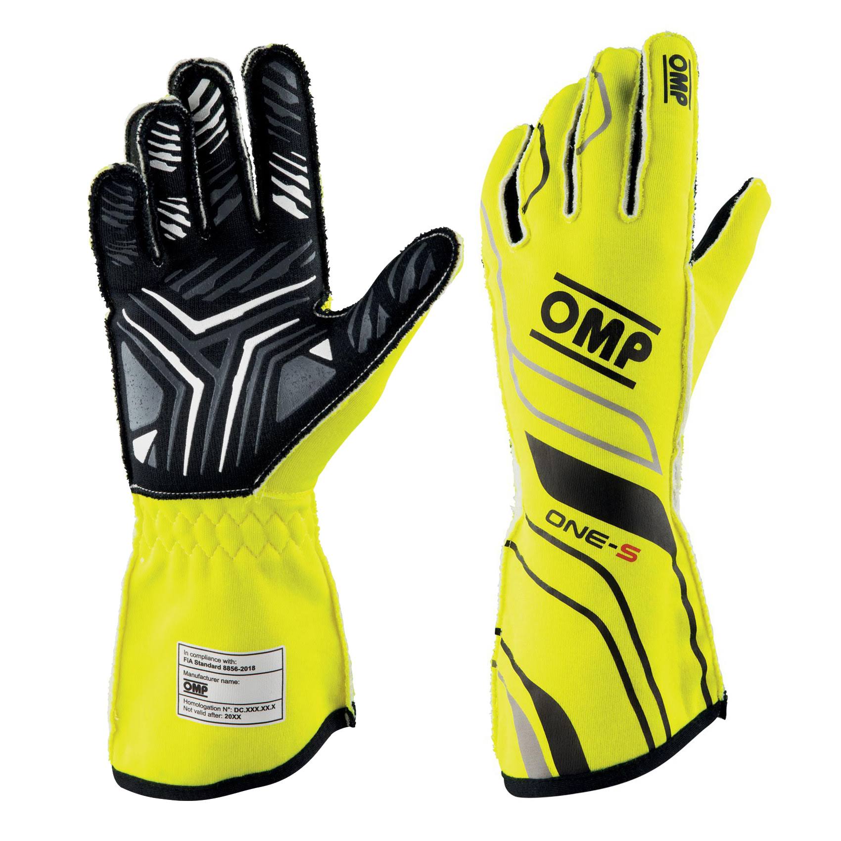 OMP Racing One-S(2020) Driving Gloves M / Yellow