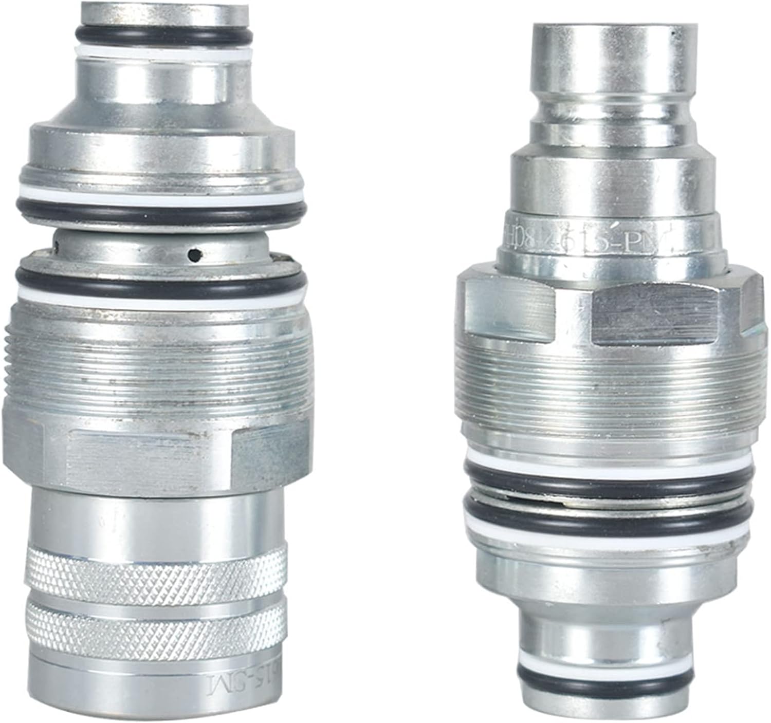 waltyotur 6679837 6680018 Male & Female Flat Face Coupler Kit Hydraulic Quick Connect Coupler Thread for Bobcat S130 S150 S160 S175 S185 S205 S220 S250 S300 S330 S450 S510 S530 T140 T180 T190 Pack of 2