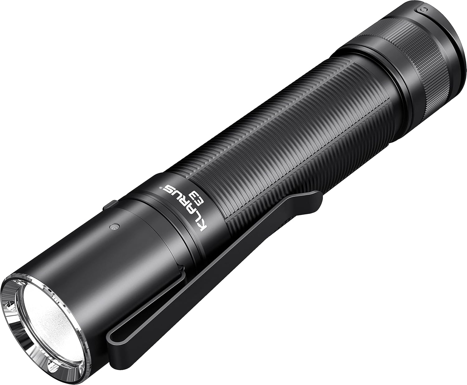 Klarus E1 1000 Lumen EDC Pocket Flashlight-Dual Tail Switch Tactical Flashlight with USB Rechargeable 18650 Battery, IPX8 Waterproof Pack of 2
