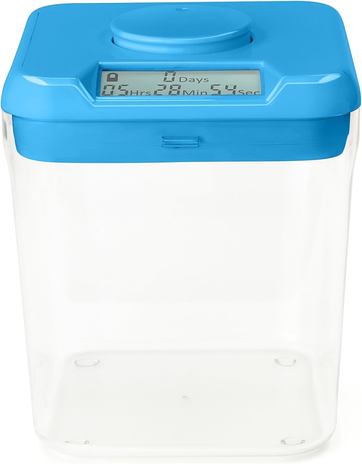 Kitchen Safe Time Locking Container (Medium), Timed Lock Box for Cell Phones, Snacks, and other unwanted temptations (White Lid + 5.5” Clear Base) Pack of 2