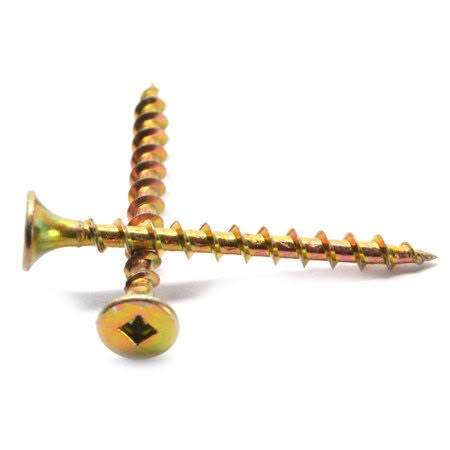 #10 x 4 inch Deck Screw Square Drive Bugle Head Hardened Medium Carbon Steel Black Phosphate Pk 500