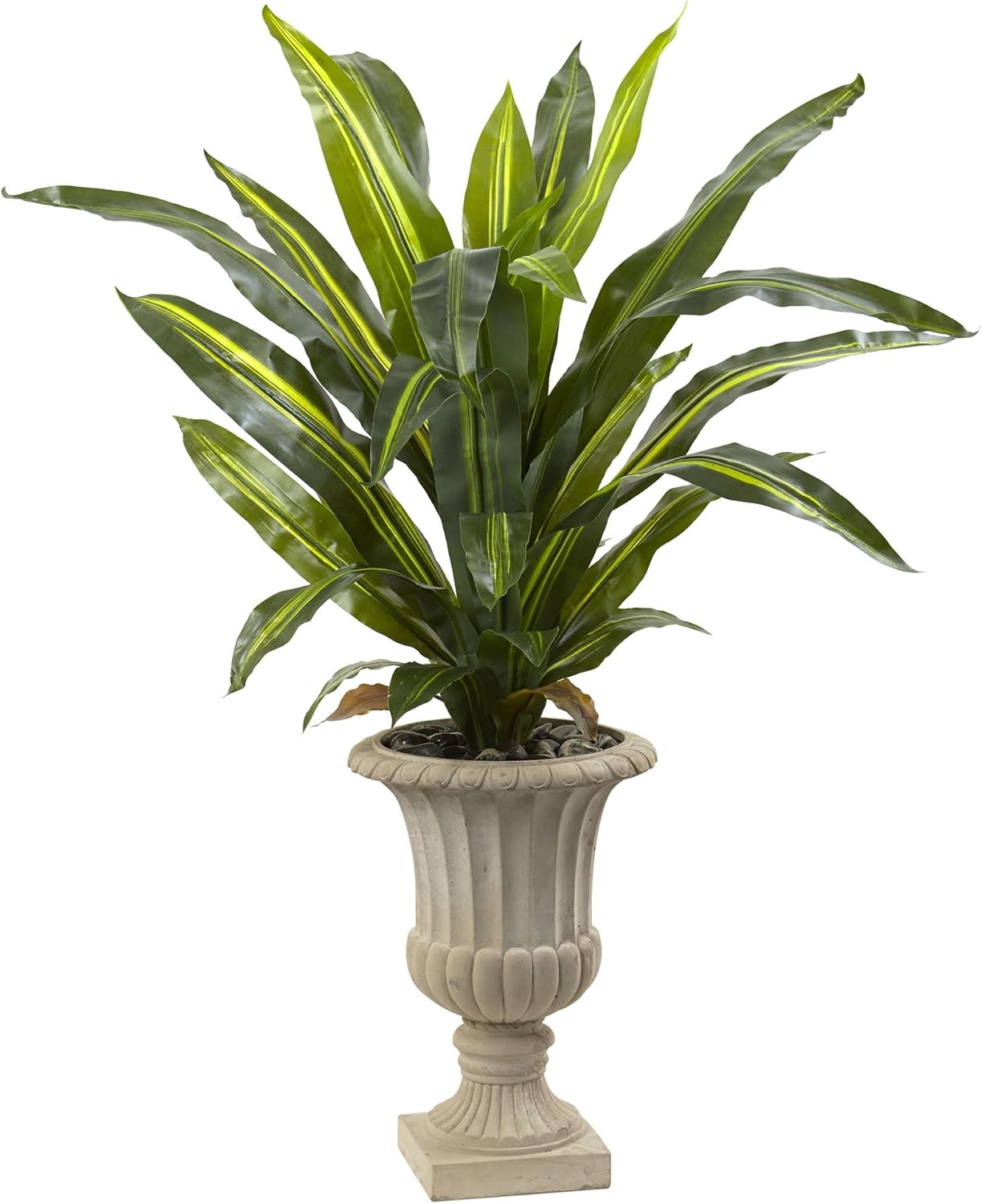Nearly Natural 6878 Dracaena Plant with Urn, 5'