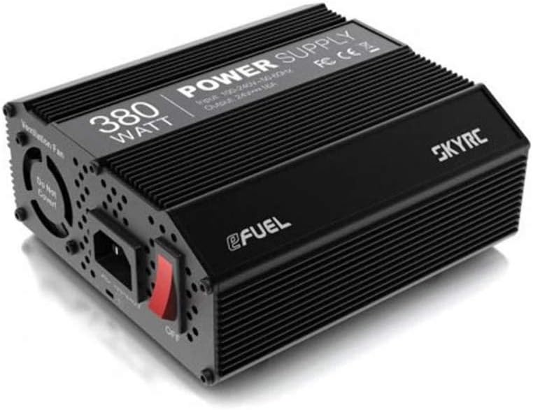 SKYRC eFuel 380W 24V 16A Power Supply with Active PFC Features, Short-circuit Protection, and Overload/Error Indication