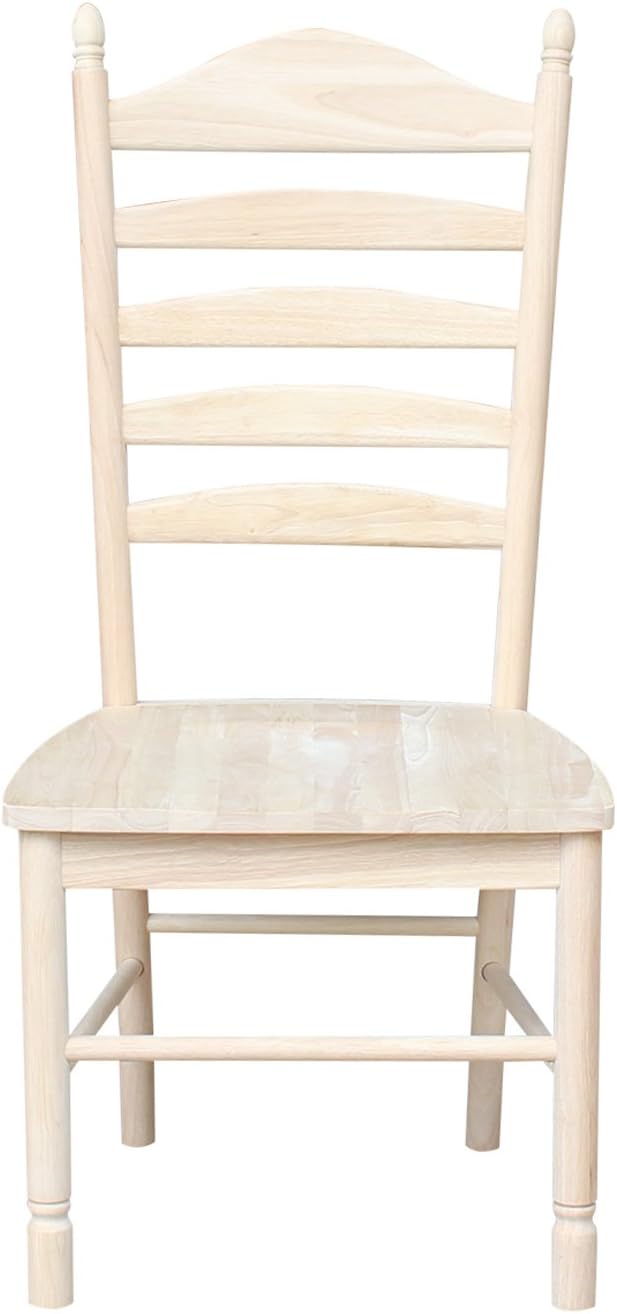 International Concepts Bedford Ladderback Dining Chairs, Unfinished